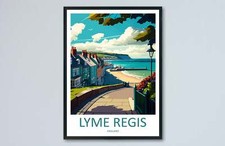 Lyme Regis Travel Print Wall