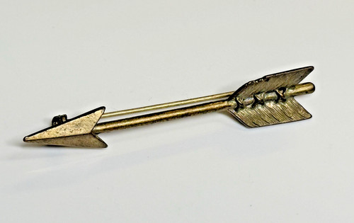 Antique brooch arrow lapel pin - brooch,