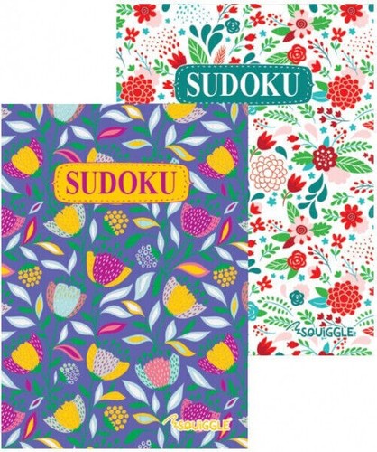 Sudoku books floral - floral, puzzles