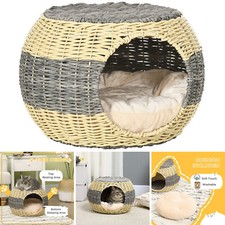 Cat Bed Basket Rattan Wicker