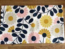 12” x 20” Rectangle Cushion Cover Made W/ Orla Kiely Kimono Flowers & Stem New