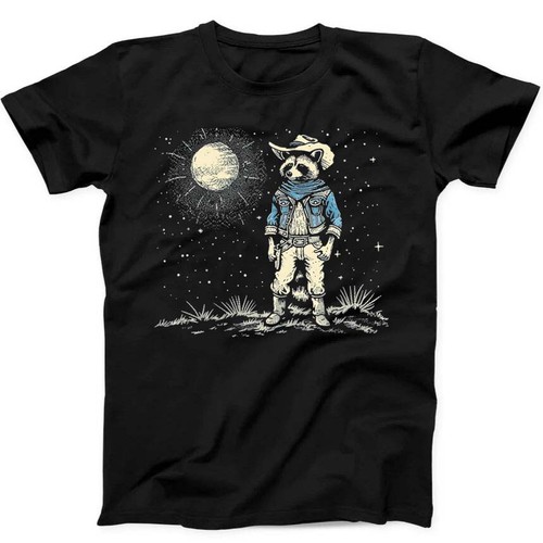 Raccoon cowboy western - raccoon, gun