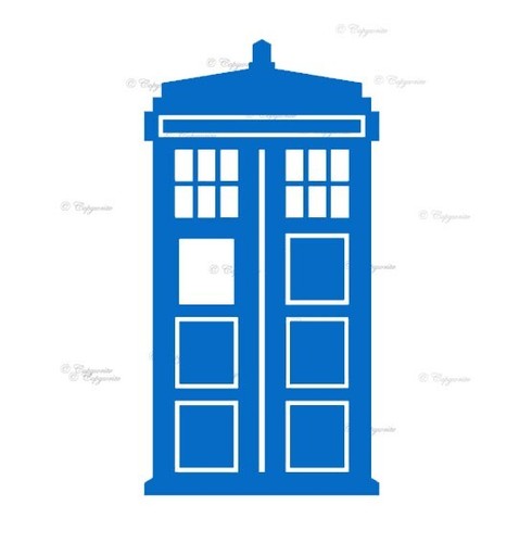 Tardis who vinyl decal - tardis,