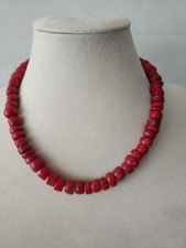 Red Bamboo Coral Necklace