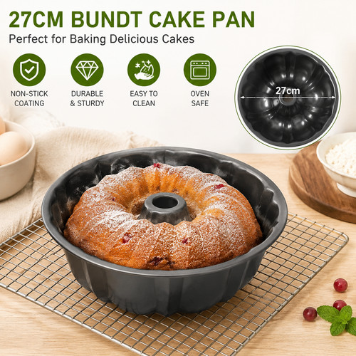 27cm fluted ring bund cake - bund,