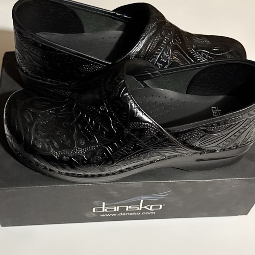 Dansko black tooled leather - dansko,