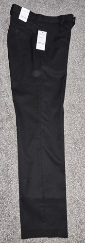 Men black smart trousers - black, w30