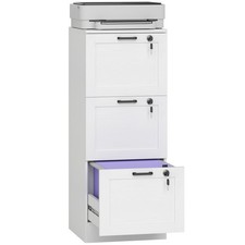 Homcom drawer file cabinet - 3-drawer,