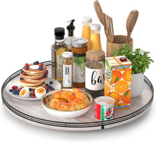 21" Lazy Susan Wood Turntable