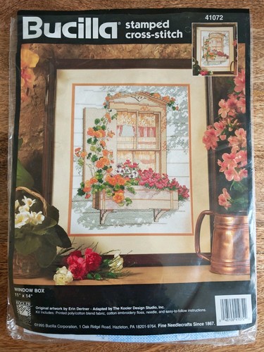 New bucilla window box - 'window, cross
