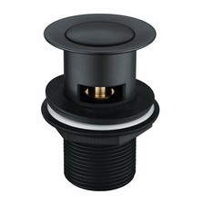 Matt Black Basin Push Button