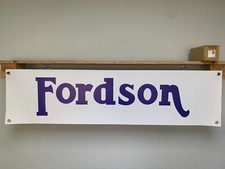 Fordson Tractor Banner Retro