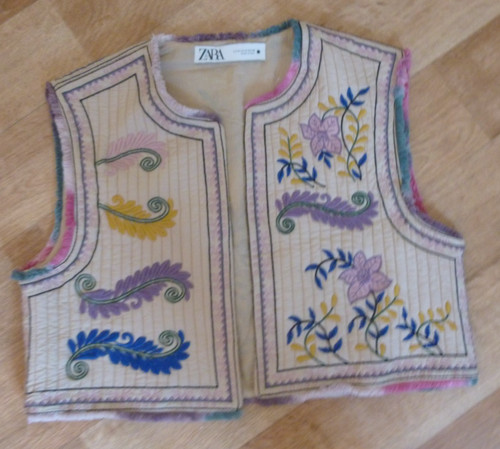 Zara embroidered waistcoat - zara,