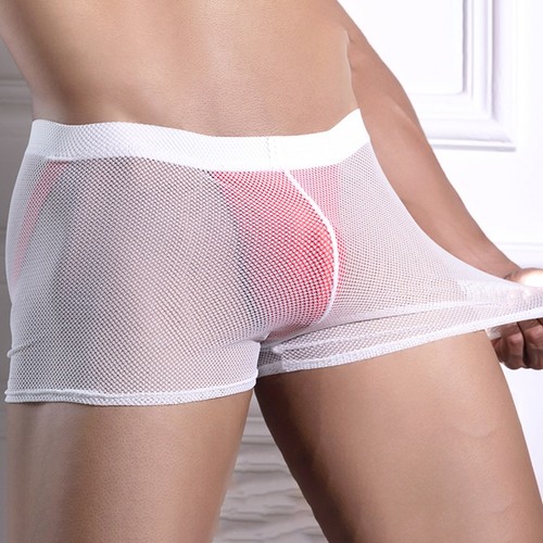 Mens transparent mesh boxer - mens,