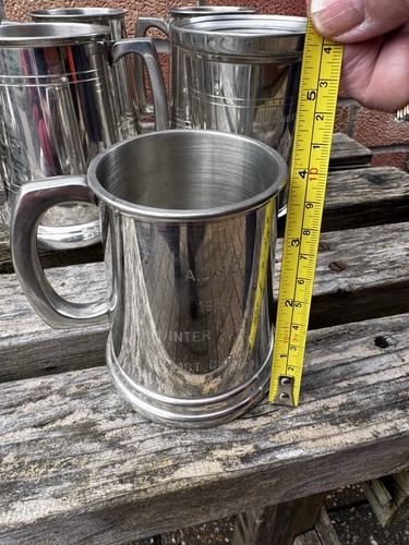 Pewter tankard engraved - tankard,