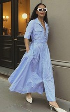 ZARA ZW COLL BLUE WHITE STRIP