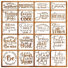 20 Pcs Reusable Word Stencils