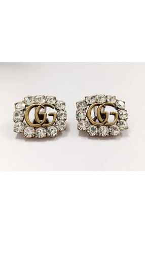 Gucci gold tone crystal - gold,