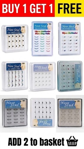 Nose stud ring silver set - stud,