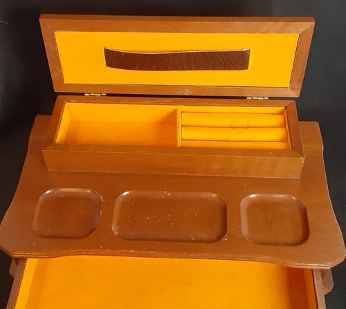 Vintage wooden valet jewelry - valet,