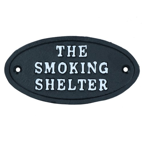 The smoking shelter - shelter, iron