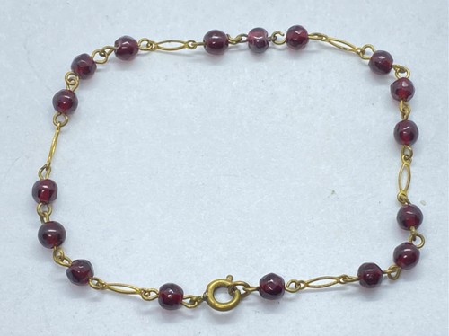 Vintage gilt metal red - vintage,