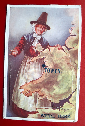 Unposted vintage welsh novelty - unposted,