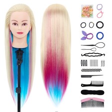 26''-29'' Training Head Professional Hairdressing Hair Mannequin Doll with Clamp