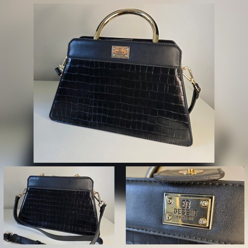 Bessie london black croc - ​bessie,