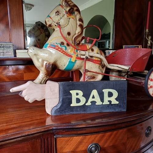Hand painted wooden - hand,