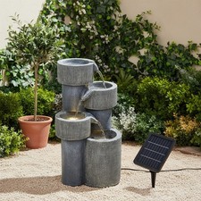 Stone Effect Fountain Solar