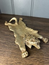 Brass Spread Roaring Lion Rug
