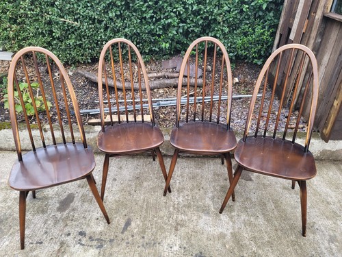 Ercol quaker dining chairs 4 - chairs, x