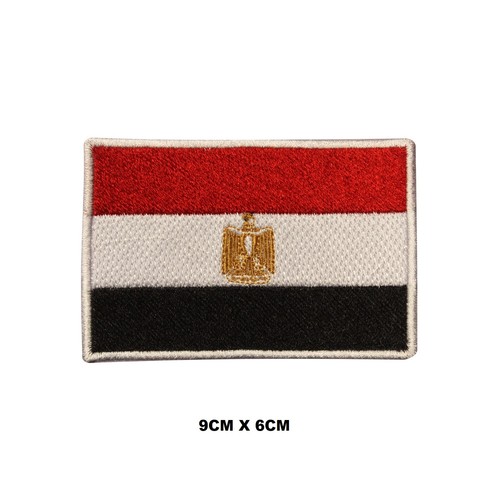 Egypt flag iron sew patch - egypt,