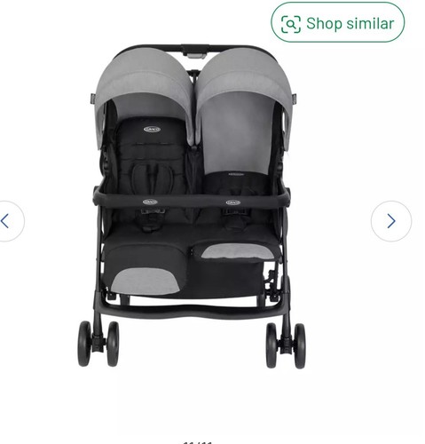 Grace grey double pushchair - grace,