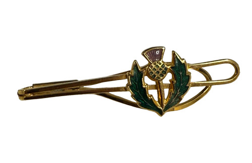 Scottish thistle enamel brooch - thistle,