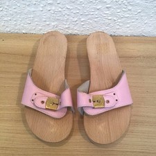 Scholl Uk 4 Pink Slip on Classic Sandal Spring Summer Casual