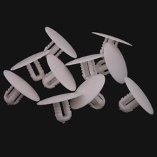 30 x YOU.S Cover Fastening Clips Ø 7-8 mm in White for Ford VW