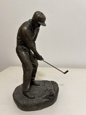 Golf Figure Bronze Effect