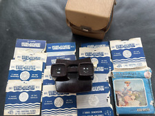 Vintage Sawyers Bakelite View Master With Carry Case Box Reels 1950s Disney etc