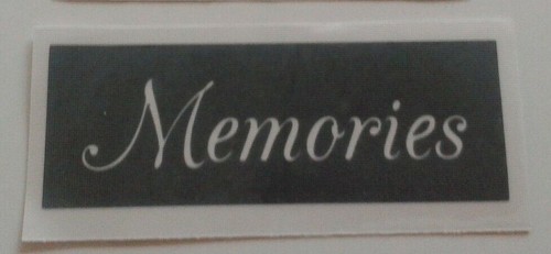 Memories word stencils - 10,