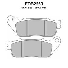 Pair of Brake Pads Ferodo FDB2253ST for Honda 1200 VFR F AC 2009-2009
