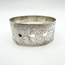 Wide Vintage Sterling Silver