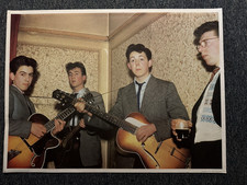 RARE 80x60cm LARGE VINTAGE POSTER -  THE BEATLES - PRE RINGO - NANCY MILLER ASSO