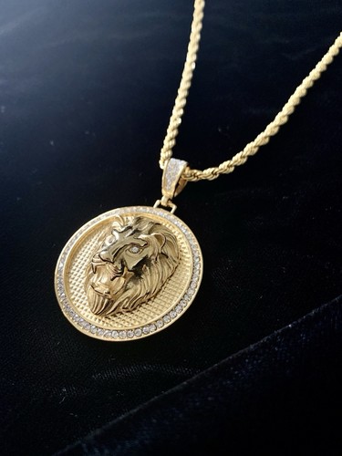 18k yellow gold lion - 18k,