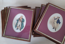 Collection of 12 Dickens Characters Framed Prints by Joseph Clayton Clark 'Kyd'