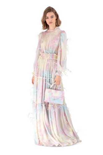New ralph russo silk feather - ralph,