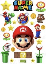 Super Mario Personalised Cake Decorations. Premium edible icing sheet