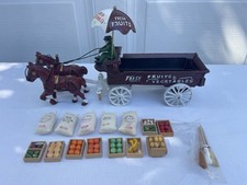 Vintage Cast Iron Horse Drawn
