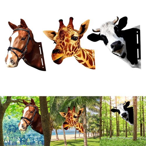 Animal heads wall - animal,